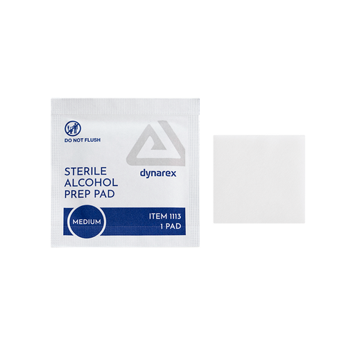 Dynarex Sterile Alcohol Prep Pads, Medium product image