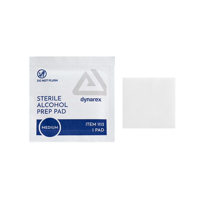 Dynarex Sterile Alcohol Prep Pads, Medium product image