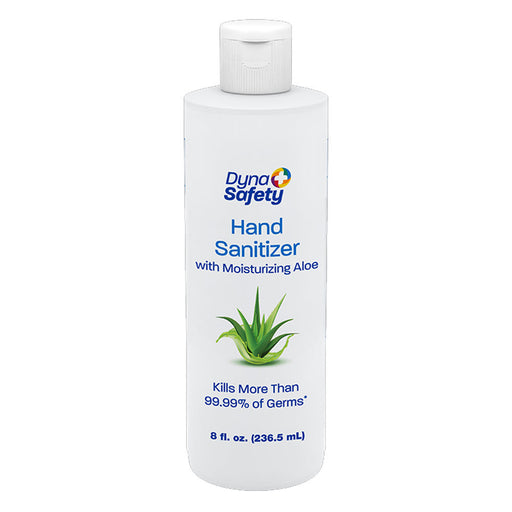 Dynarex 1431 Hand Sanitizer with Moisturizing Aloe, 8 oz. Round Bottle