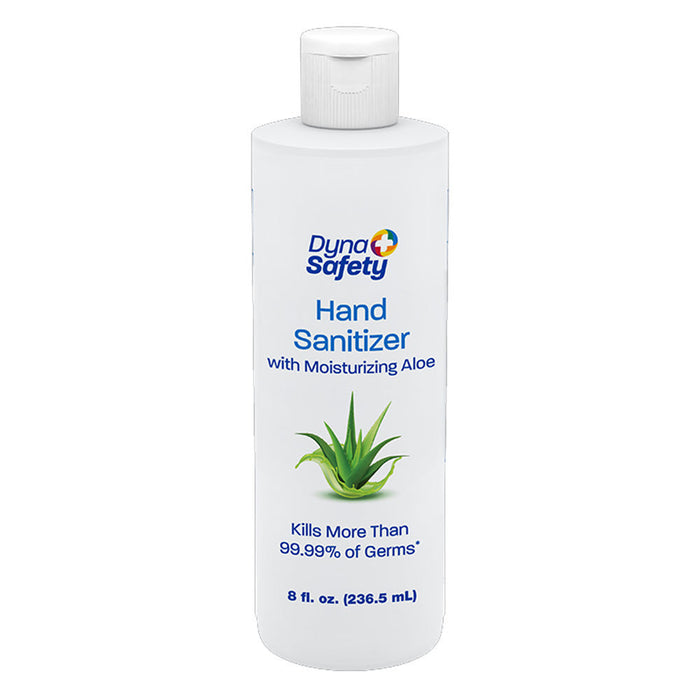 Dynarex 1431 Hand Sanitizer with Moisturizing Aloe, 8 oz. Round Bottle