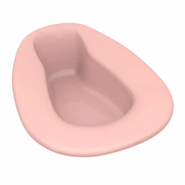 Dynarex 4231 Bed Pan - Stackable, Mauve