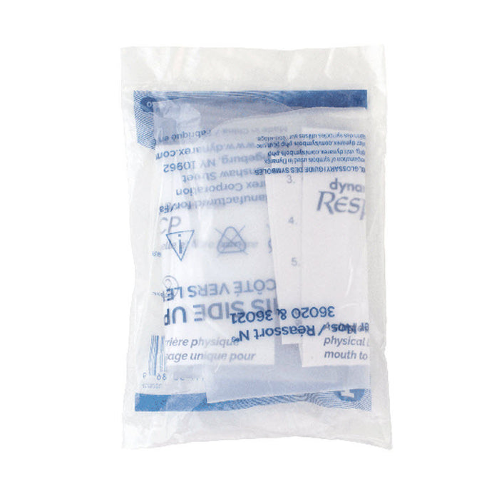Dynarex 36020 CPR Face Shield with One-Way Valve, Barrier Filter