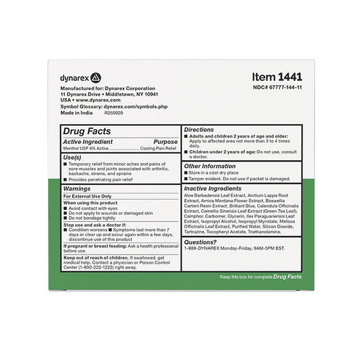Dynarex 1441 X-Treme Freeze, 3 mL Packet