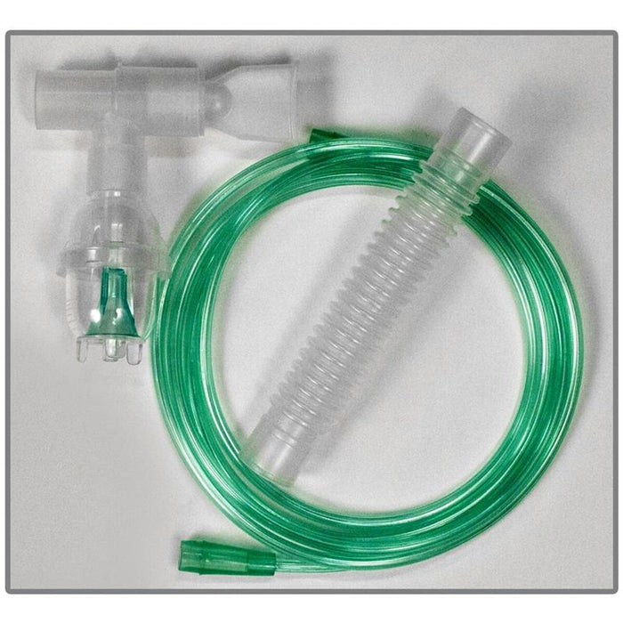 Dynarex 34105 Small-Volume Nebulizer Kits, T-Piece & 7 ft Tubing with 6 in Flex Tube