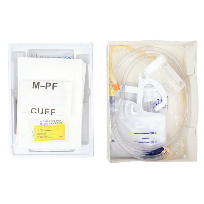 Dynarex 5005 Closed Circuit / Closed System Foley Catheter Tray, 14 Fr