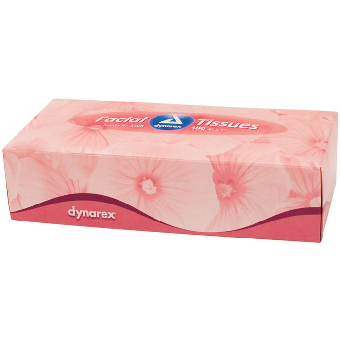 Dynarex 1308 Facial Tissues, 8" x 7"