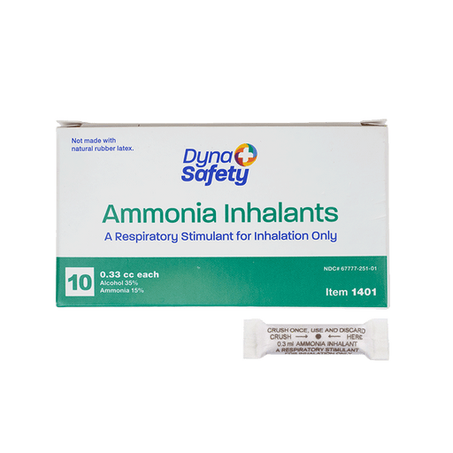Dynarex 1401 Ammonia Inhalants (Ampule), 0.33 cc