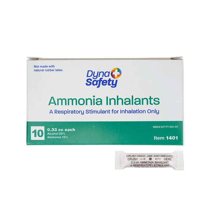 Dynarex 1401 Ammonia Inhalants (Ampule), 0.33 cc