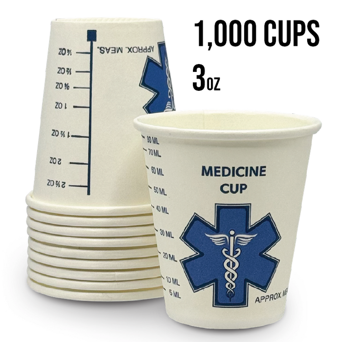 Graduated Paper Medicine Cup 3oz