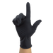 Dynarex 2322 Black Arrow Latex Exam Gloves, Medium, Powder-Free