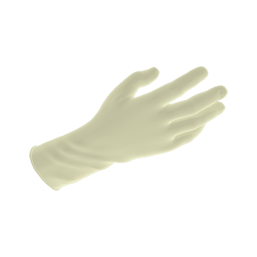 Dynarex 2336 Safe-Touch Latex Exam Gloves, Small, Powder-Free