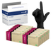 Dynarex 2522 Safe-Touch Black Nitrile Exam Gloves, Medium, Black, Powder-Free