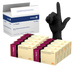 Dynarex 2524 Safe-Touch Black Nitrile Exam Gloves, X-Large, Powder-Free, Black