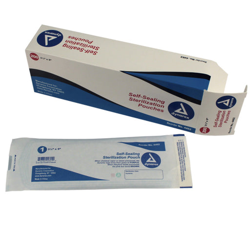 Dynarex 4462 Sterilization Pouches, 3.5" x 9"