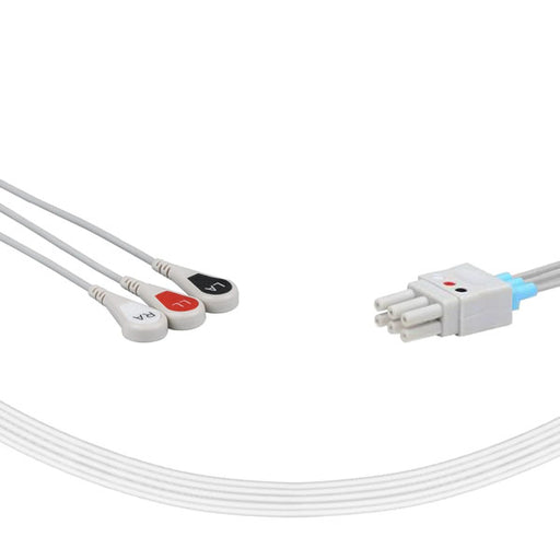 Embra MX12 3-Lead Snap ECG Cable | EMB01.57.471464