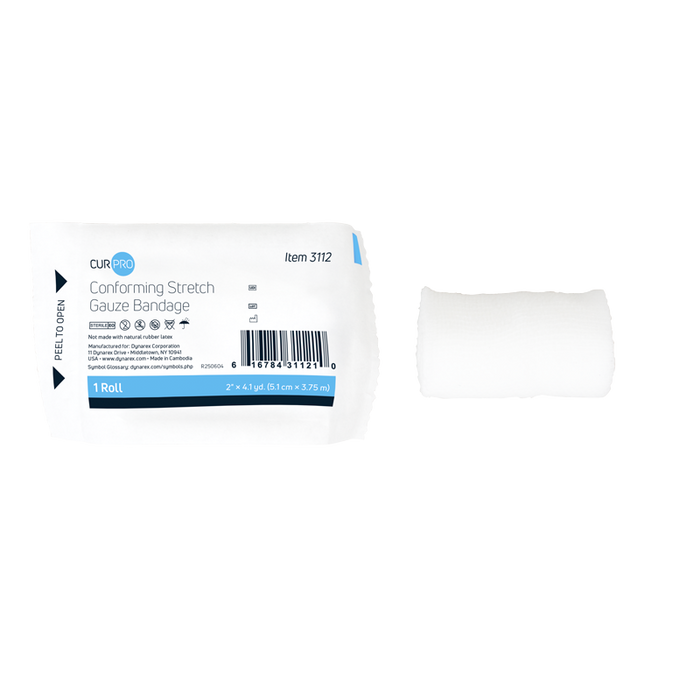 Dynarex 3112 Conforming Stretch Gauze Bandage - Sterile, 2"