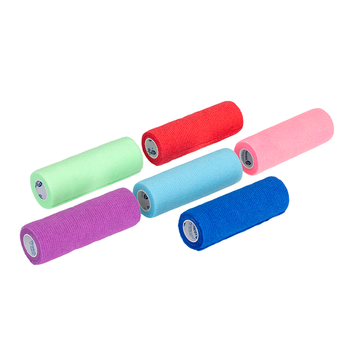 Dynarex 3186 Sensi Wrap, Self-Adherent, 6" x 5 yd Assorted (2/color)