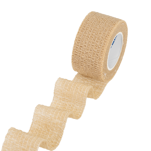 Dynarex 3187 Sensi Wrap, Self-Adherent - Latex Free, 1" x 5 yd Tan