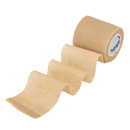 Dynarex 3188 Sensi Wrap, Self-Adherent - Latex Free, 2" x 5 yd Tan