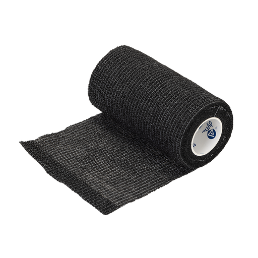 Dynarex 3214 Sensi Wrap, Self-Adherent, 4" x 5 yd Black
