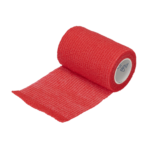 Dynarex 3278 Sensi Wrap, Self-Adherent, 3" x 5 yd Red