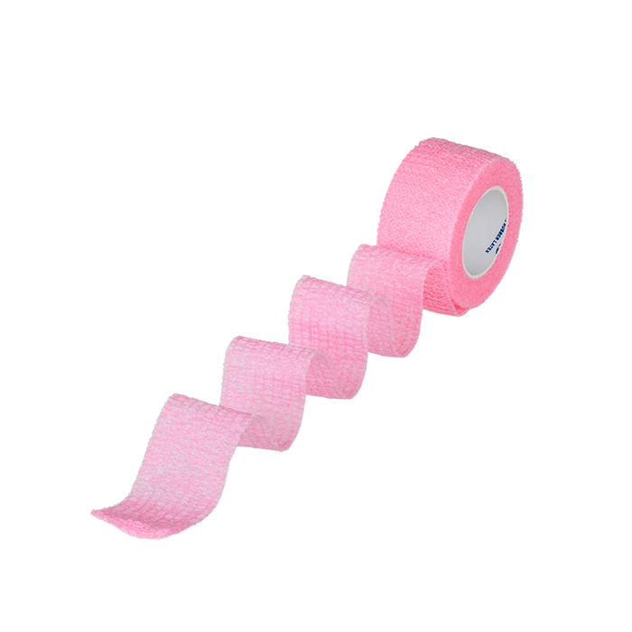 Dynarex 3291 Sensi Wrap, Self-Adherent, 1" x 5 yd Pink