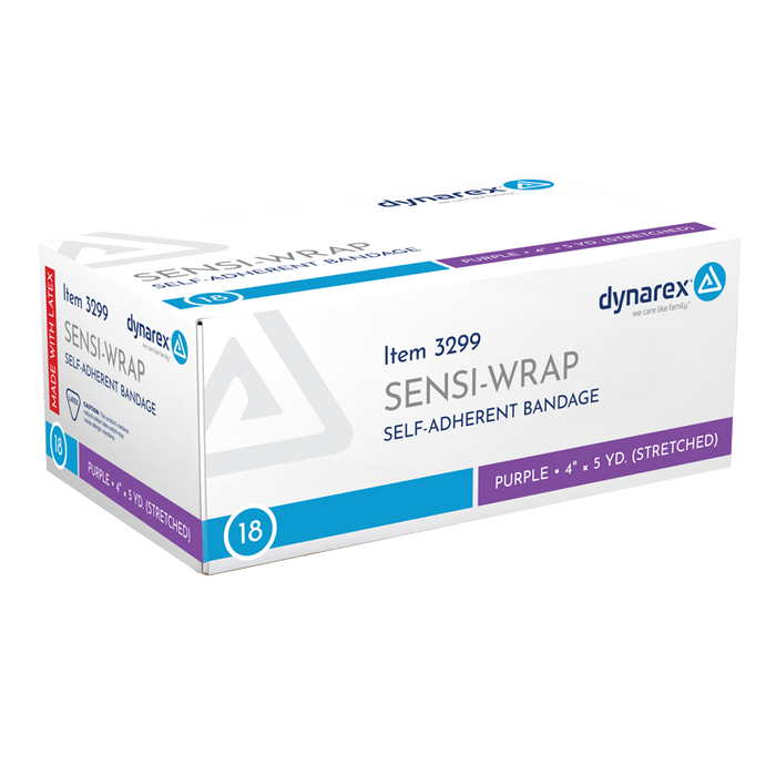 Dynarex 3299 Sensi Wrap, Self-Adherent, 4" x 5 yd Purple