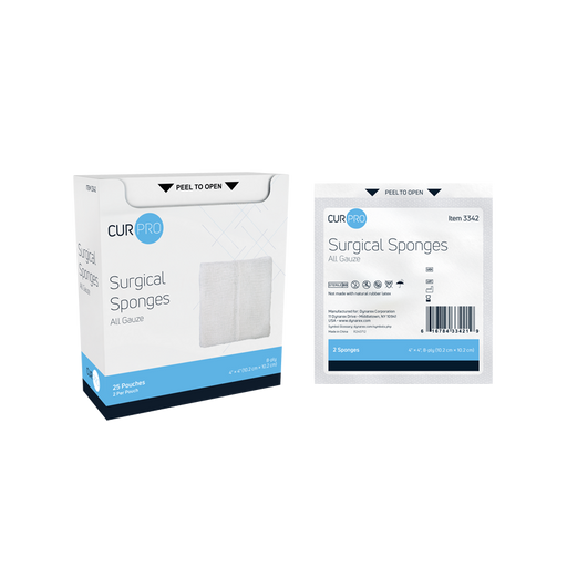 Dynarex Sterile Surgical Gauze Sponges, 4 x 4 in, 8-Ply product image