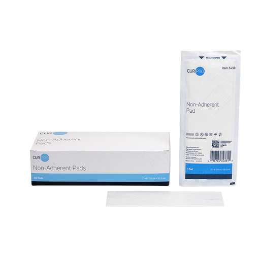 Dynarex 3438 Non-Adherent Pads - Sterile, 3" x 8"