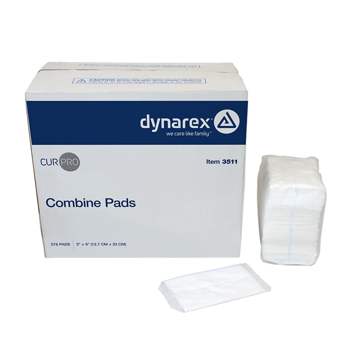 Dynarex 3511 Combine Pads - Non-Sterile, 5" x 9"