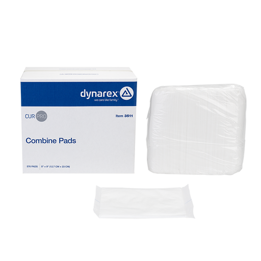 Dynarex 3501 Combine Pads 1/pouch - Sterile, 5" x 9"