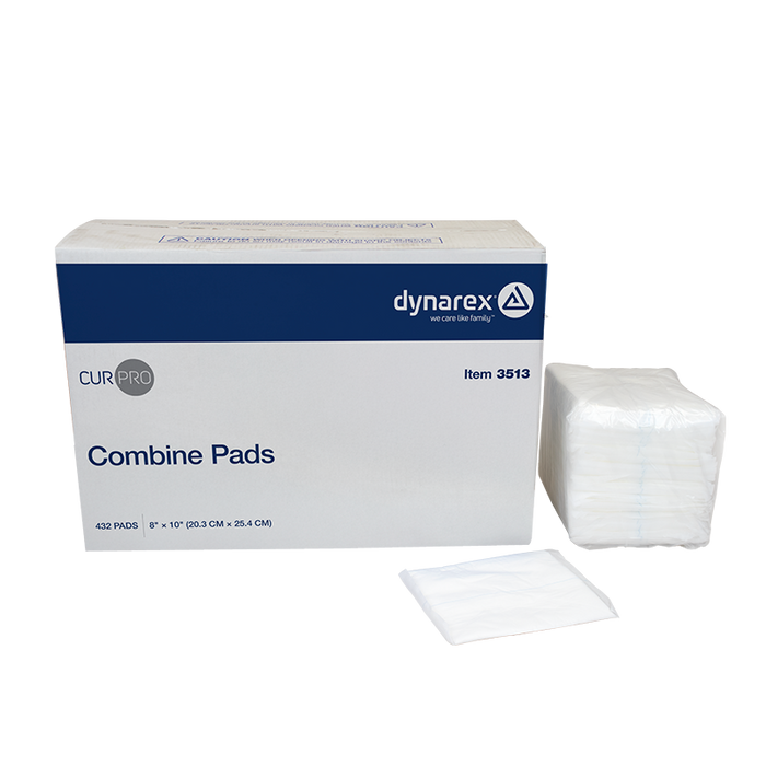 Dynarex 3513 Combine Pads - Non-Sterile, 8" x 10"