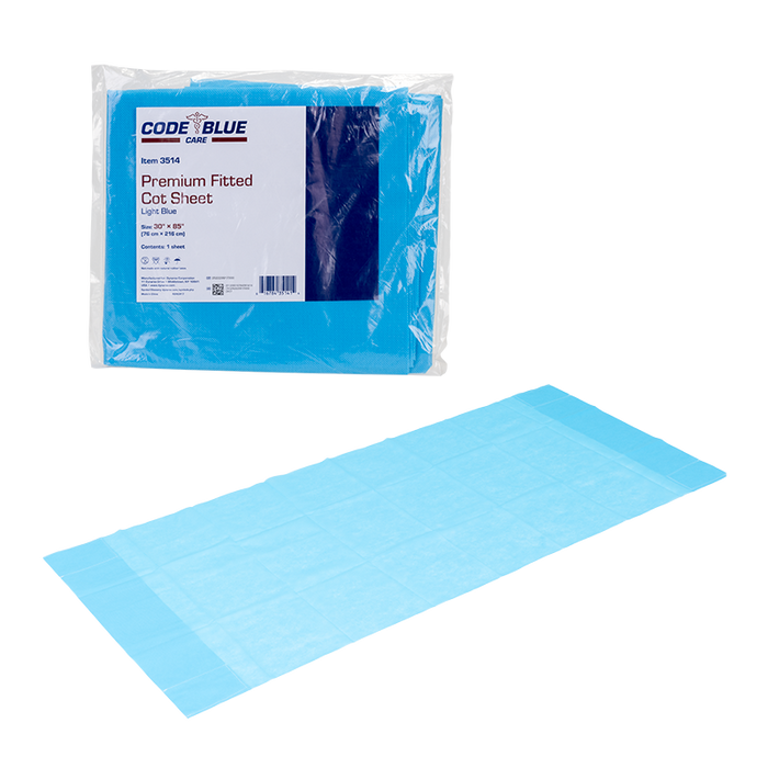 Dynarex Premium Fitted Cot Sheets, 30 x 85 in product image
