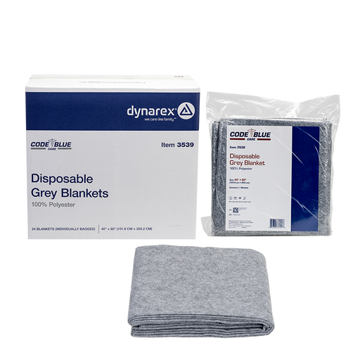 Dynarex Disposable Grey Blankets, 40 x 80 in product image