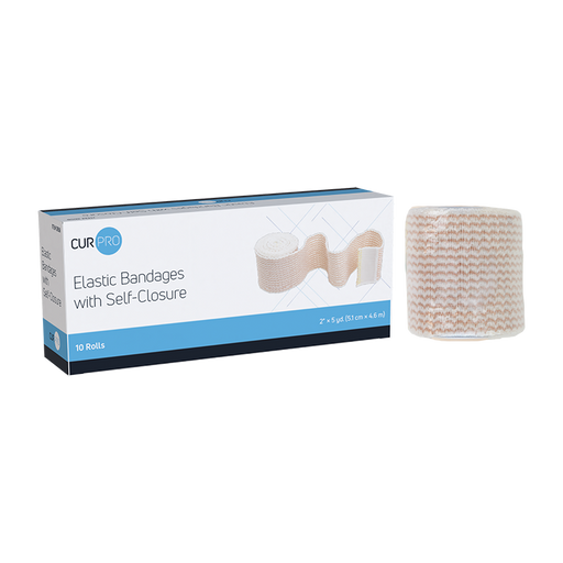 Dynarex 3658 Elastic Bandage w/ Self-Closure, 2" x 5 yd