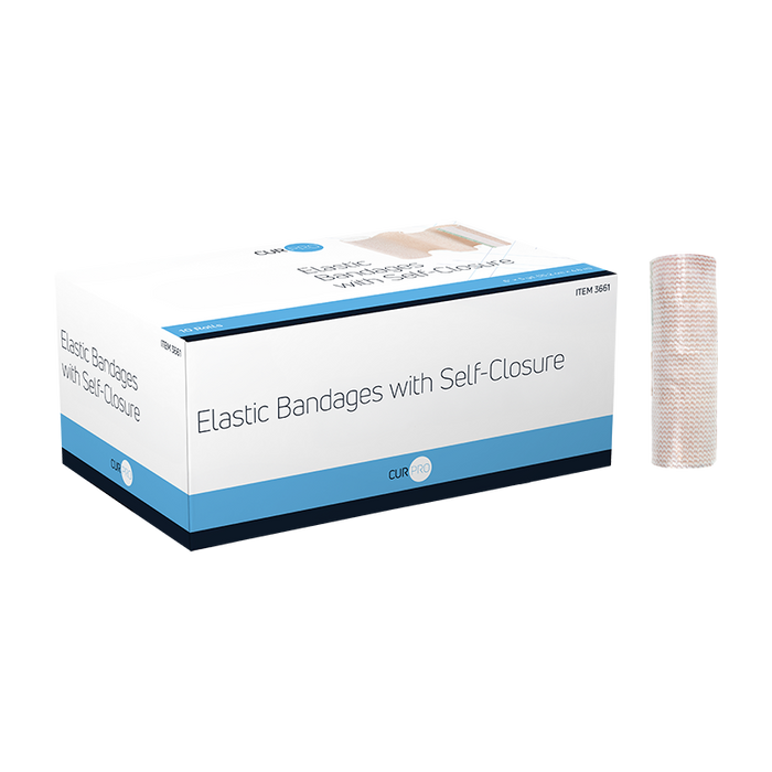 Dynarex 3661 Elastic Bandage w/ Self-Closure, 6" x 5 yd