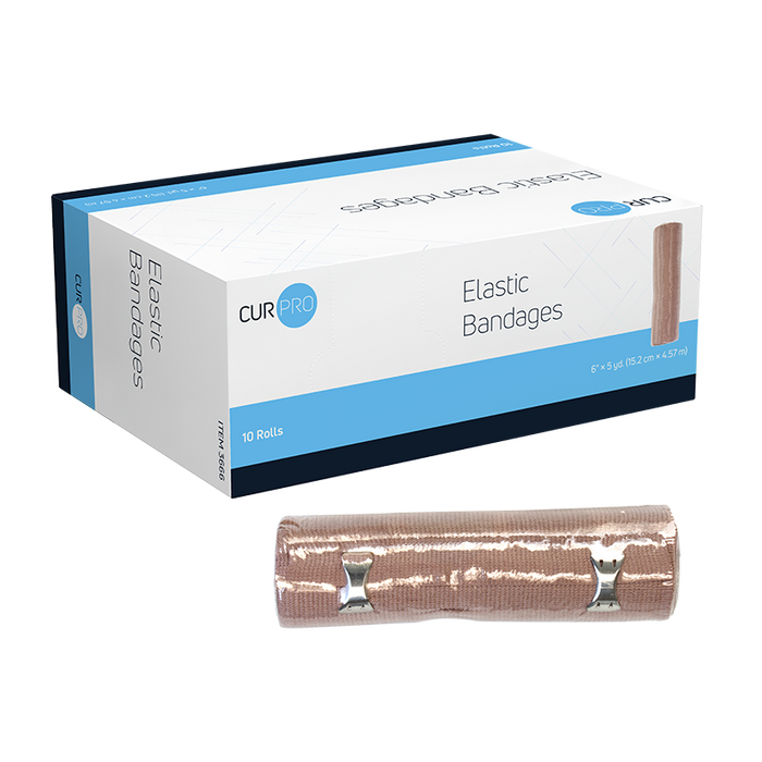 Dynarex 3666 Elastic Bandages, 6" x 5 yd