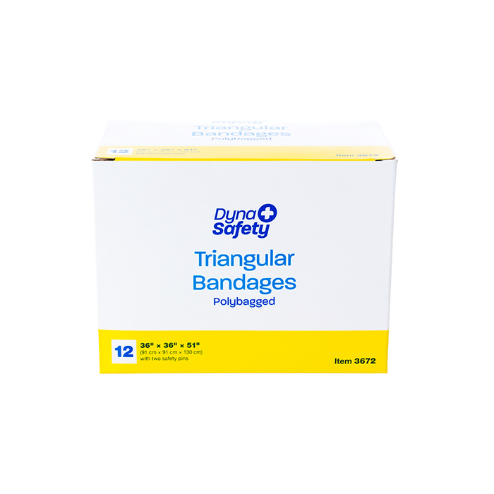 Dynarex 3672 Triangular Bandages, 36" x 36" x 51"