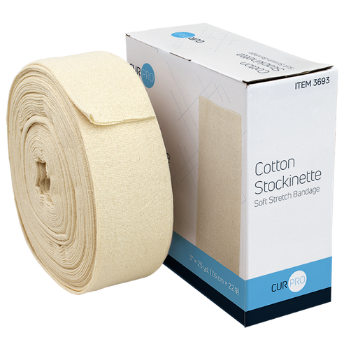 Dynarex 3693 Cotton Stockinette, 3" x 25 yd