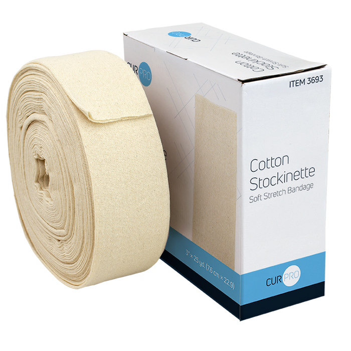Dynarex 3693 Cotton Stockinette, 3" x 25 yd