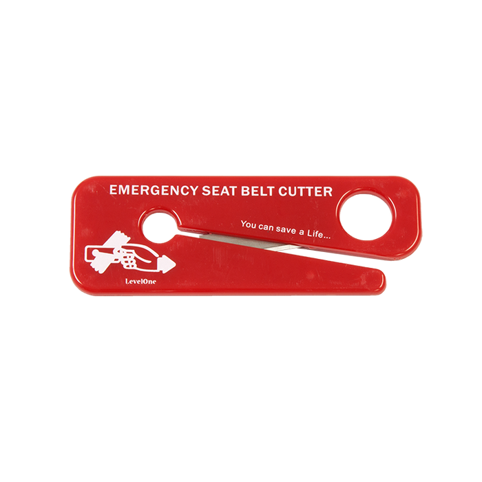 Dynarex 4201 Standard Seatbelt Cutter, Compact, Red