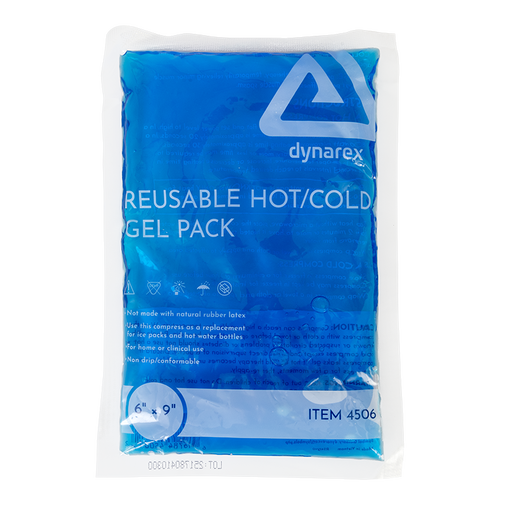 Dynarex 4506 Reusable Hot / Cold Gel Packs, 6" x 9"