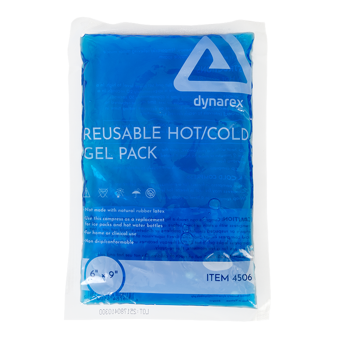 Dynarex 4506 Reusable Hot / Cold Gel Packs, 6" x 9"