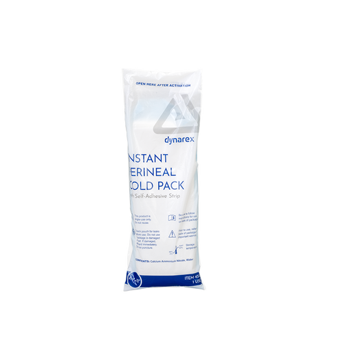 Dynarex 4515 Perineal Instant Cold Pack w/ Self Adhesive Strip, 4 1/2" x 12"