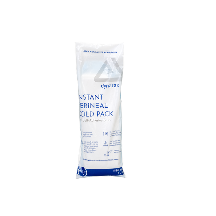 Dynarex 4515 Perineal Instant Cold Pack w/ Self Adhesive Strip, 4 1/2" x 12"