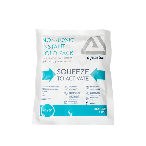 Dynarex 4517 Instant Cold Pack w/ Urea (Non-Toxic), 4" x 5"