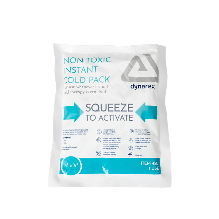 Dynarex 4517 Instant Cold Pack w/ Urea (Non-Toxic), 4" x 5"