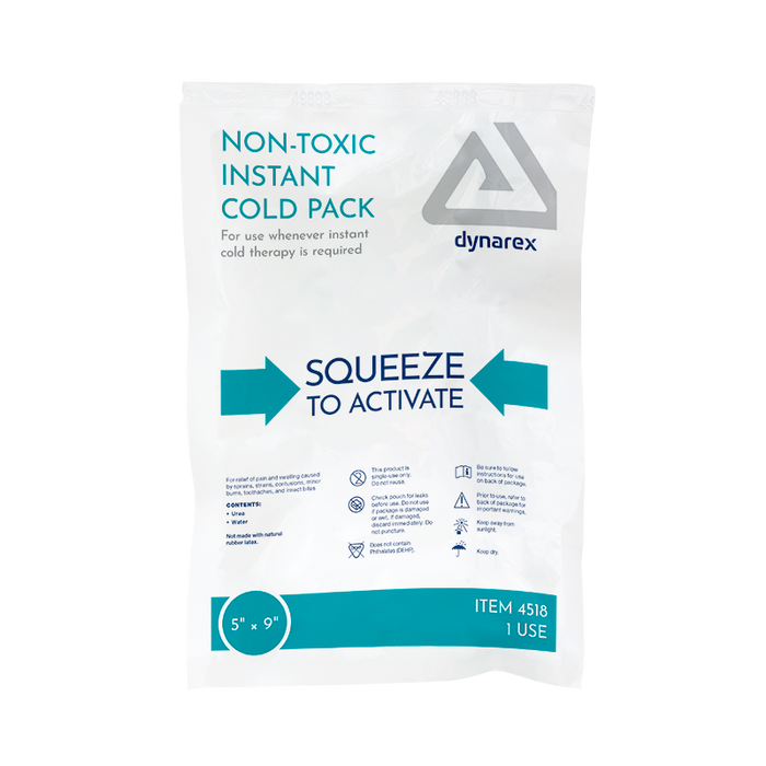 Dynarex 4518 Instant Cold Pack w/ Urea (Non-Toxic), 5" x 9"