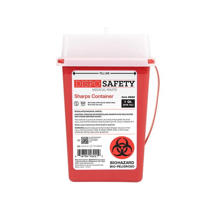 Dynarex 4622 Sharps Containers, 1 qt.