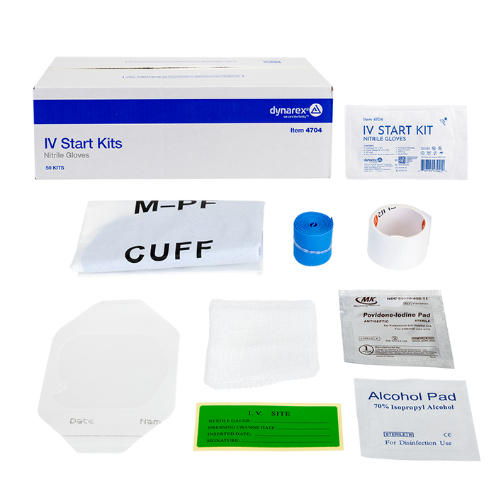 Dynarex IV Start Kits with Nitrile Gloves product image